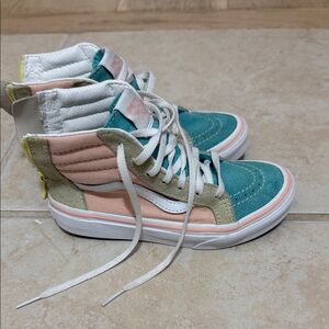 Colorful High-Top Vans Sneakers